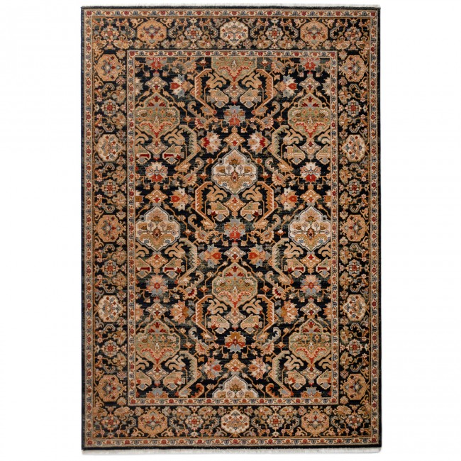 Covor lana colectia Antique 8992-1-53531,  Bej/Negru, design Oriental