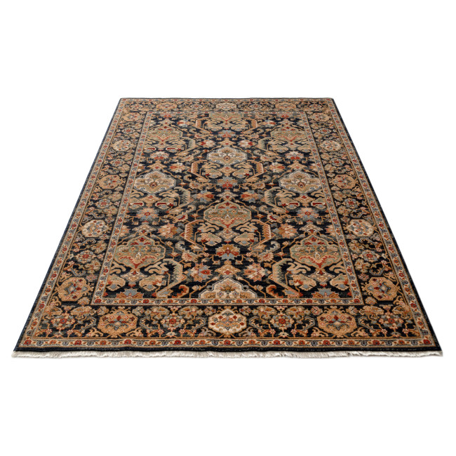 Covor lana colectia Antique 8992-1-53531,  Bej/Negru, design Oriental