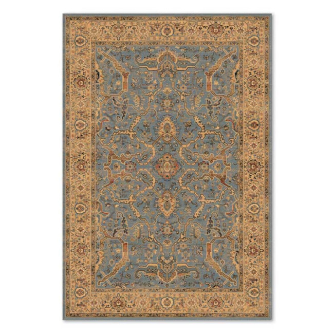 Covor lana colectia Antique 7875-1-53544,  Albastru/Bej , design Oriental