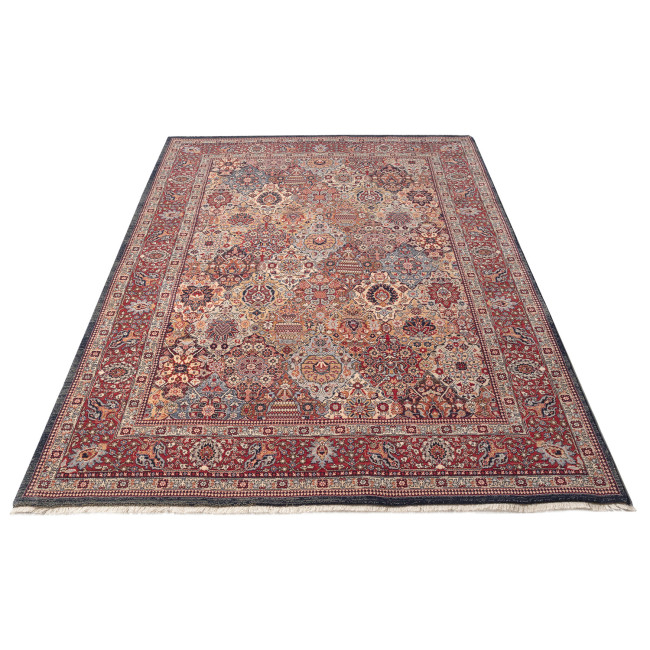 Covor lana colectia Antique 7576-1-53511,  Rosu/Negru/Bej, design Oriental